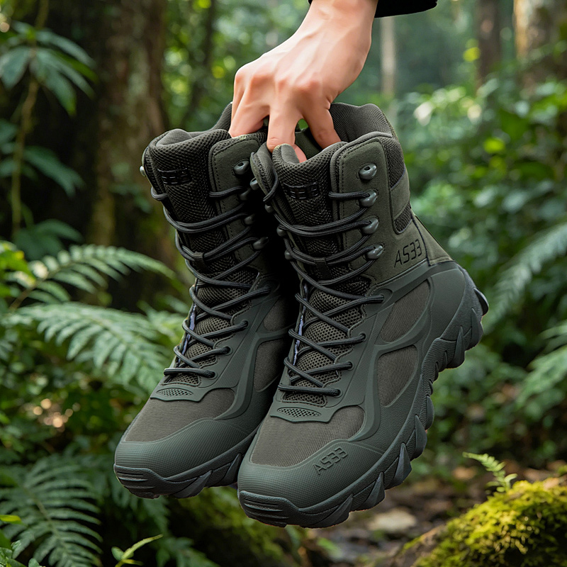 Suede Ankle Boot - Botas tácticas para hombre, botas informales