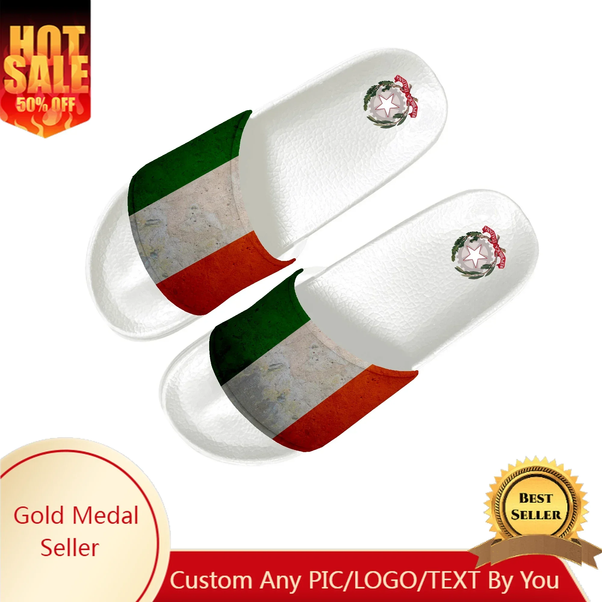 Women Shoes Made In Italy - Zapatillas con la bandera italiana, calzado