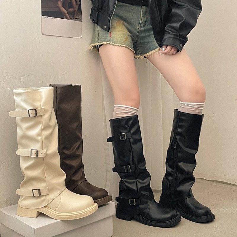 Suede Ankle Boot - Botas de Montar a Caballo con