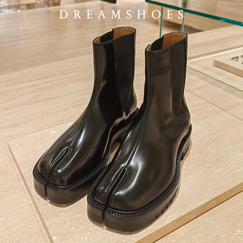 Suede Ankle Boot - Botines Retro 2026 con Punta Dividida,