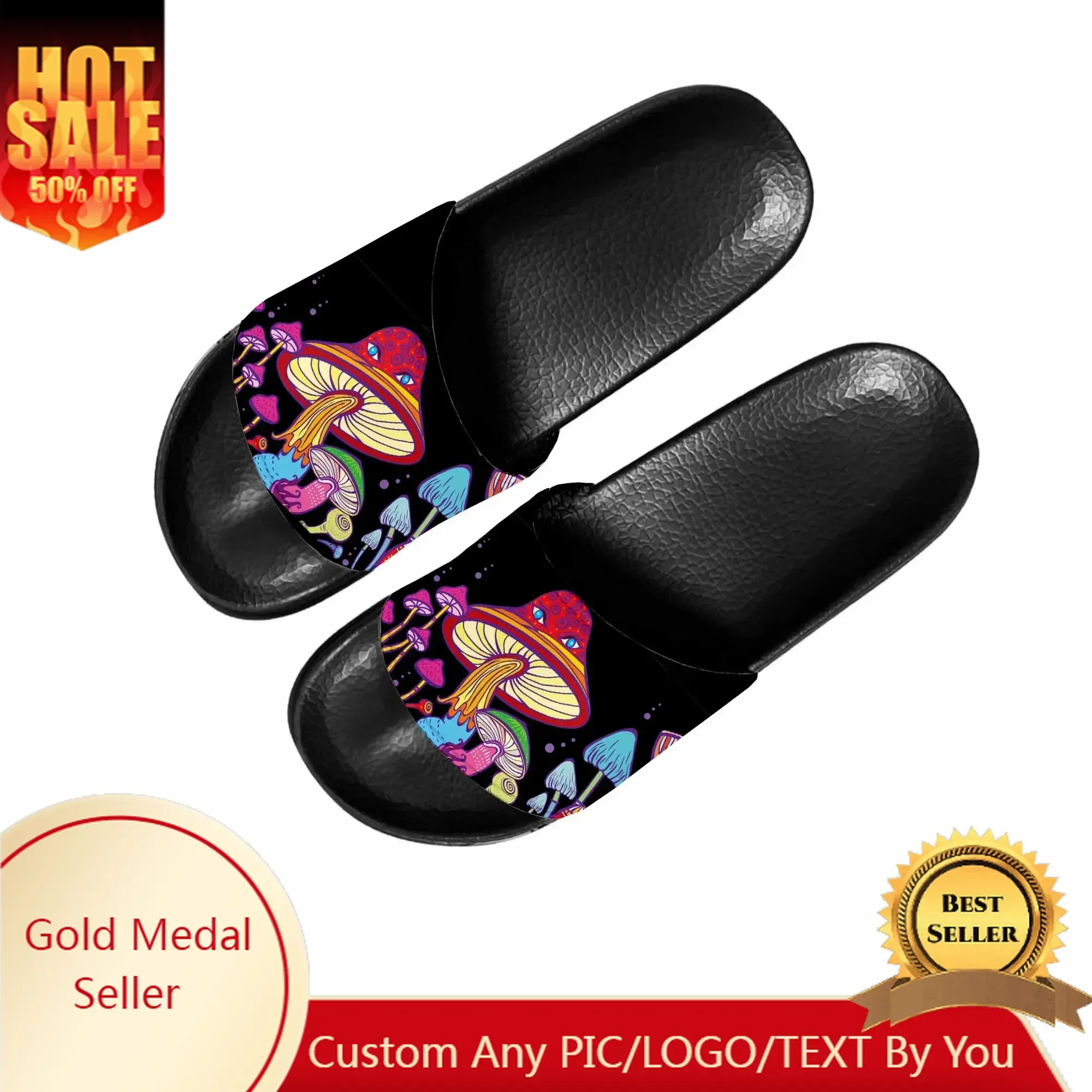 Women Shoes Made In Italy - Pantuflas de Hongo Psicodélico, Zapatos de
