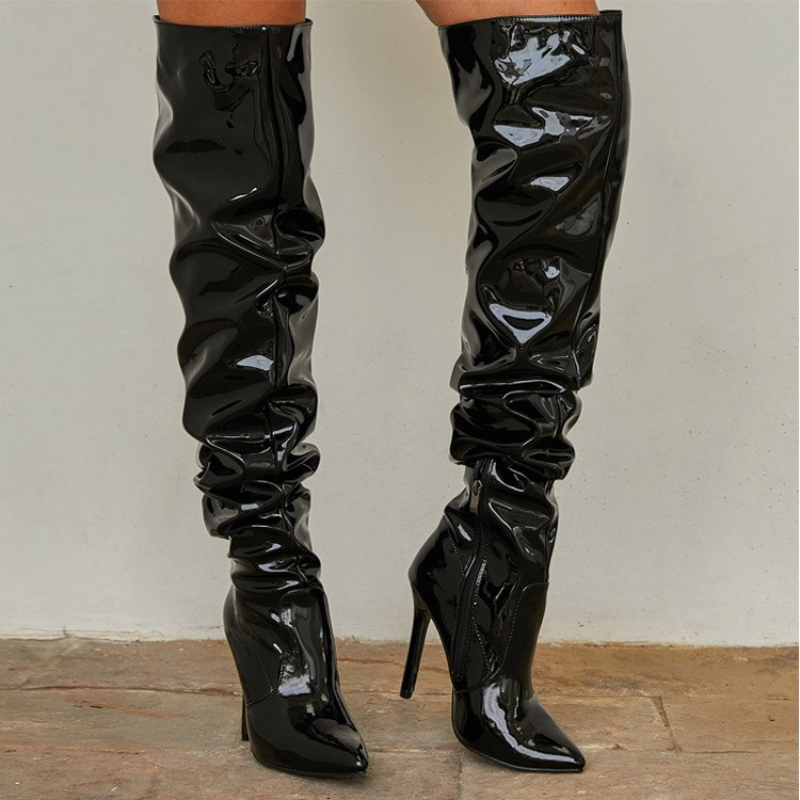 Botas de mujer por encima de l - Patent Leather Pump reseña y precio