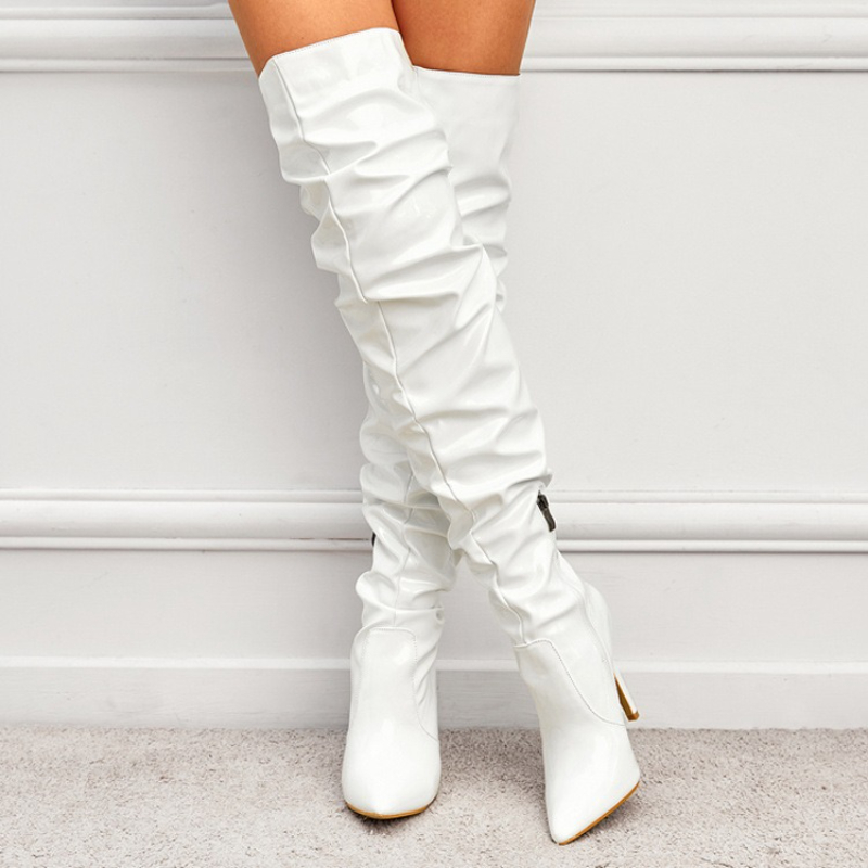 Botas de mujer por encima de l - Patent Leather Pump reseña y precio