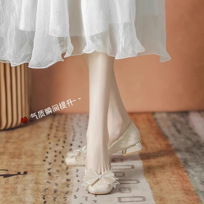 Zapatos de boda bajos con suel - Slingback Pumps Women reseña y precio