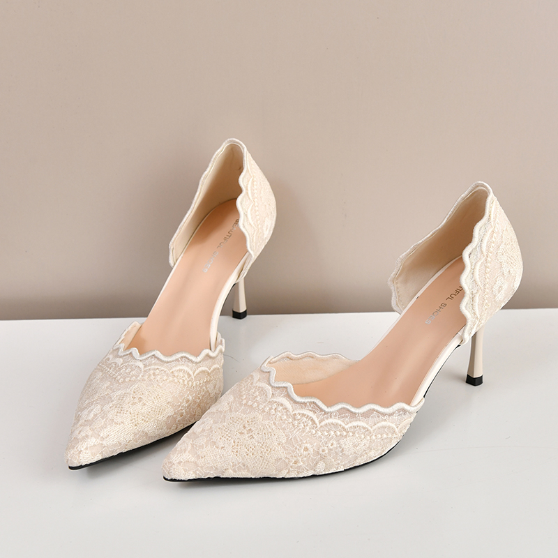 Zapatos de tacón alto de encaj - Slingback Pumps Women reseña y precio