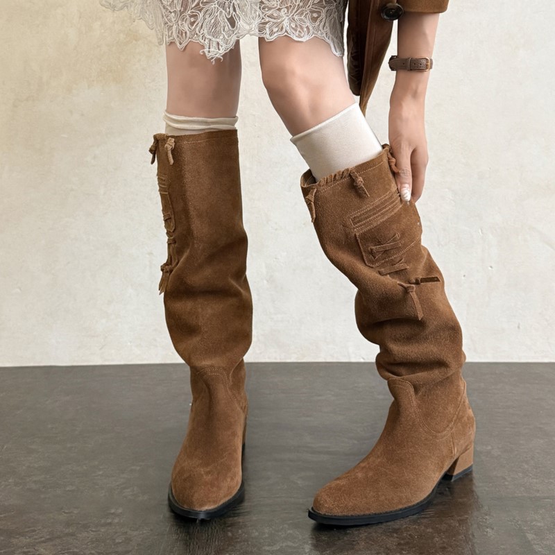Dilalula 2027 Botas altas hast - Suede Ankle Boot reseña y precio