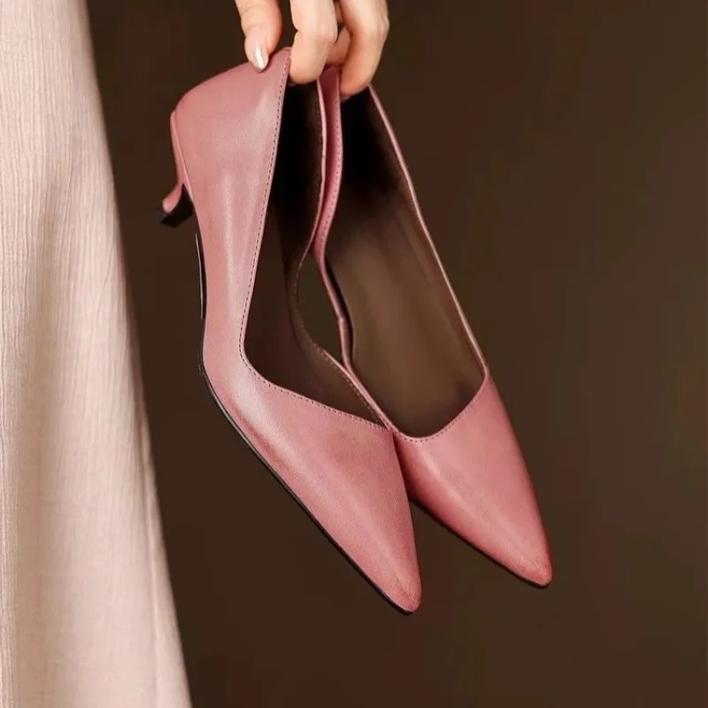 Tacones de aguja con punta est - Slingback Pumps Women reseña y precio
