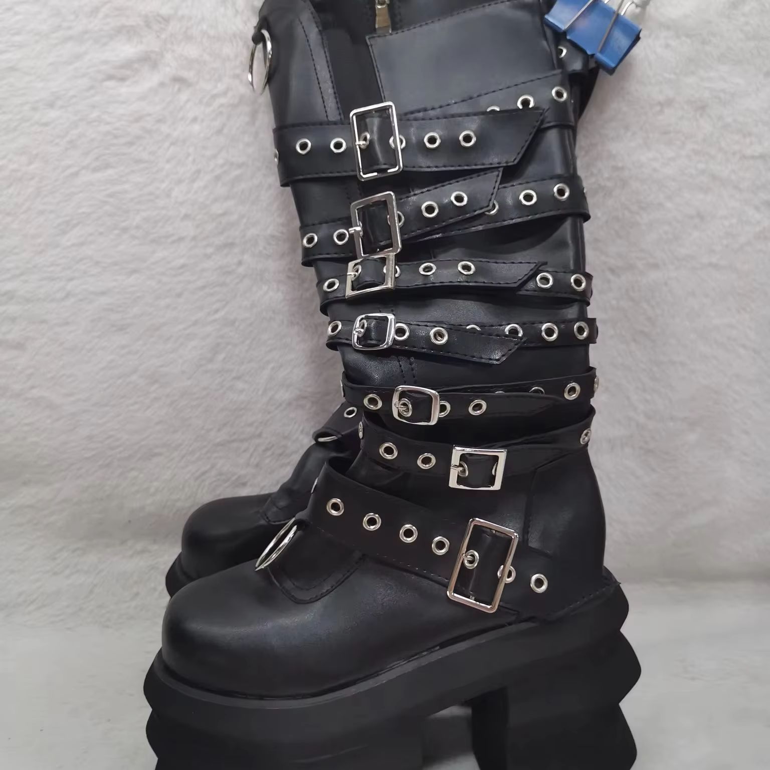 Botas de caballero Y2K con pla - Women Shoes Size Chart reseña y precio