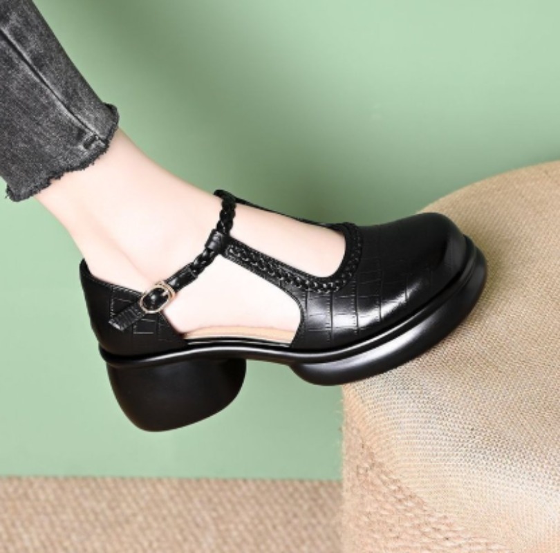 Sandalias Mary Jane con estamp - Women Shoes Sandals reseña y precio