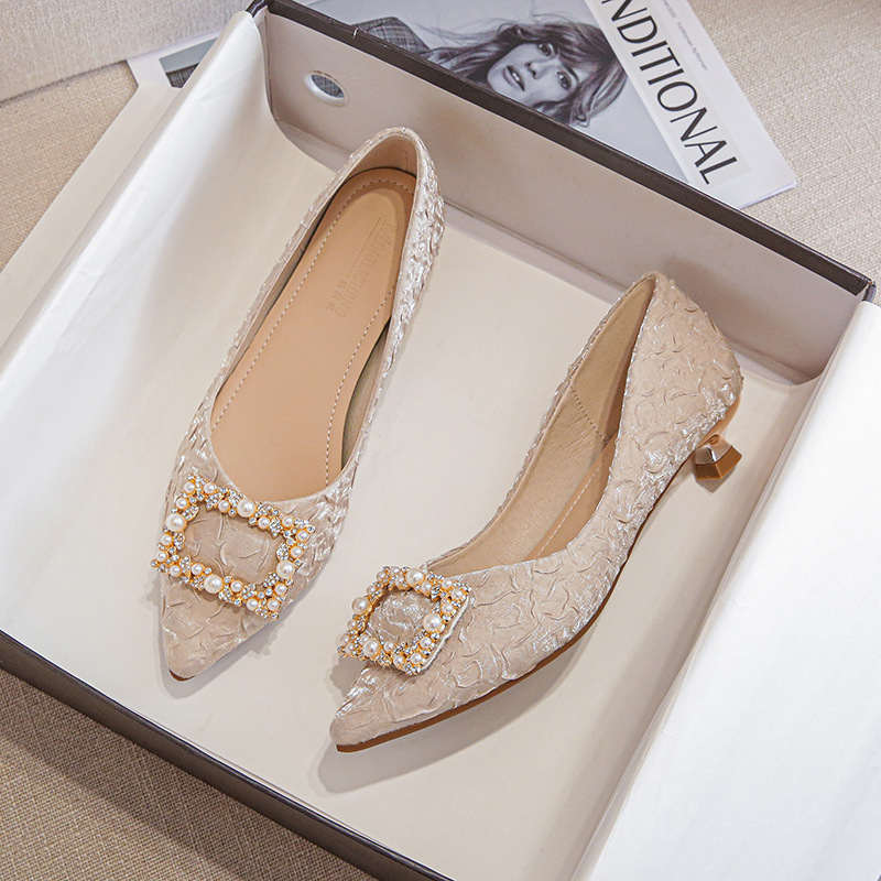 Zapatos de Tacón Bajo con Punt - Women Shoes Size Chart reseña y precio