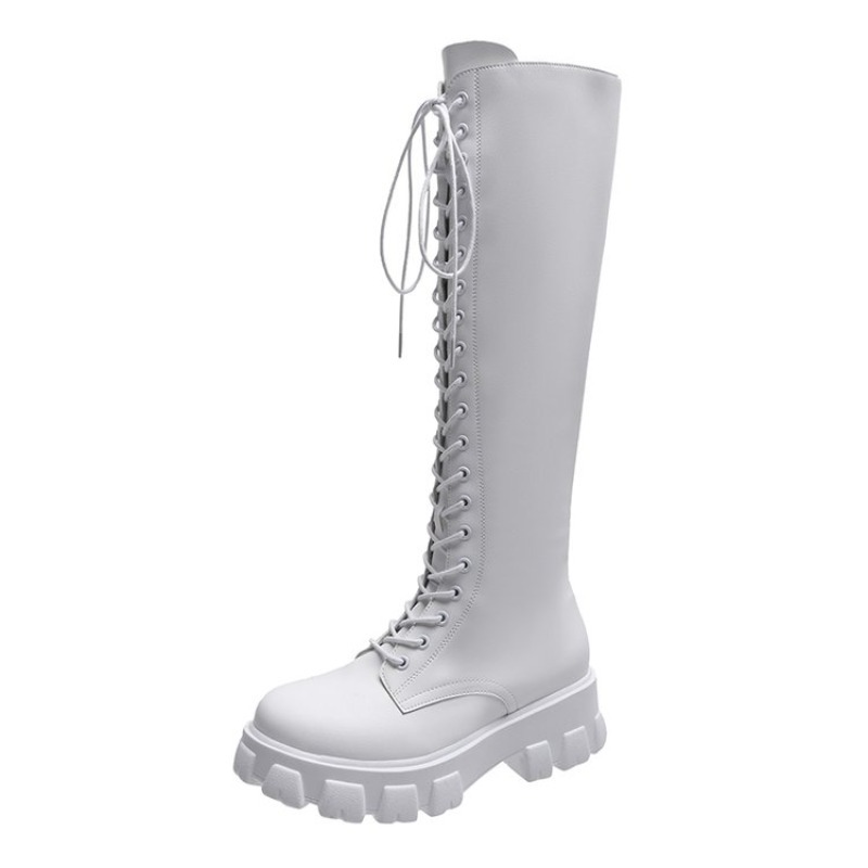 Botas altas de mujer con cordo - High Knee Heel Boots reseña y precio