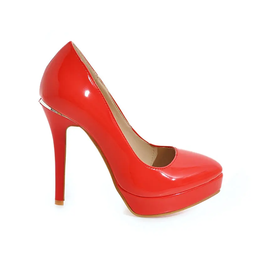 Zapatos de tacón con plataform - Patent Leather Pump reseña y precio